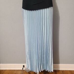 Arula Baby Blue Pleated Maxi Skirt NWT Size‎ 3X